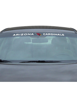 Fanmats Nfl - Arizona Cardinals Sun Stripe Windshield Decal 325 In X 34 In