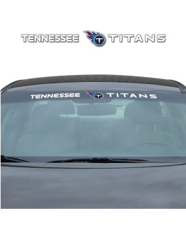 Fanmats Nfl Tennessee Titans Windshield Decal, Red, Standard, 325 X 34