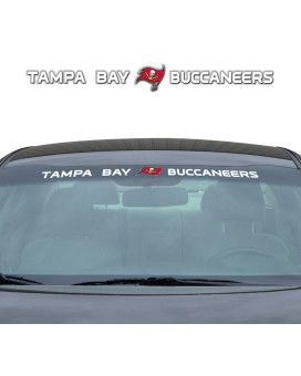 Nfl - Tampa Bay Buccaneers Sun Stripe Windshield Decal 325 In X 34 In