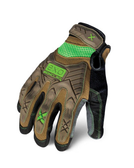 Ironclad EXO Motor Impact Glove; Work Gloves, TPR Impact Protection, (1 Pair), EXO2-PIG-04-L