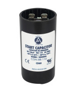 Appli Parts Motor Start Capacitor 88-106 Mfd (Microfarads) Uf 110-125 Vac Universal Fit For Electric Motor Applications 1-716 In Diameter 2-34 In Height Con-88-110