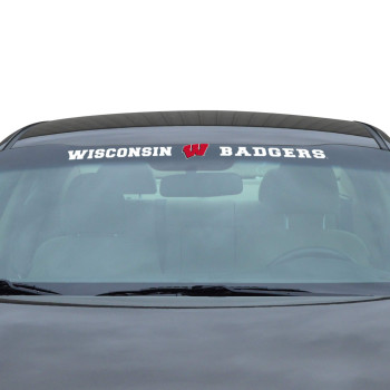 University Of Wisconsin Sun Stripe Windshield Decal 325 In X 34 In