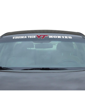 Fanmats Virginia Tech Sun Stripe Windshield Decal 325 In X 34 In, One Color