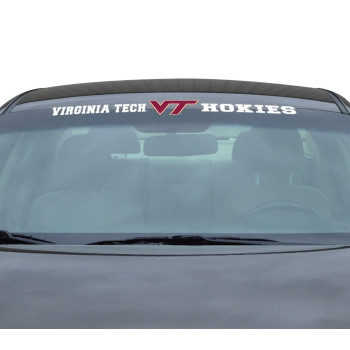 Fanmats Virginia Tech Sun Stripe Windshield Decal 325 In X 34 In, One Color