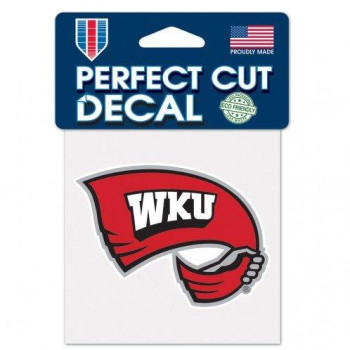 Wincraft Ncaa Western Kentucky Perfect Cut Color Decal, 4 X 4