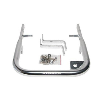 Wide Rear Grab Bar Bumper Silver Compatible with Yamaha Raptor 700 Fits All Years and Models