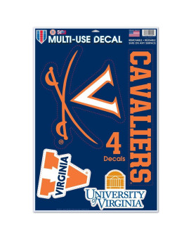 Wincraft Ncaa University Of Virginia Wcr98317014 Multi-Use Decal 11 X 17