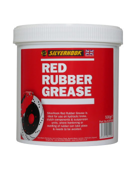 Silverhook Sgpg80, Red Rubber Grease Tub, 500G