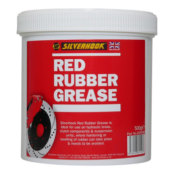 Silverhook Sgpg80, Red Rubber Grease Tub, 500G