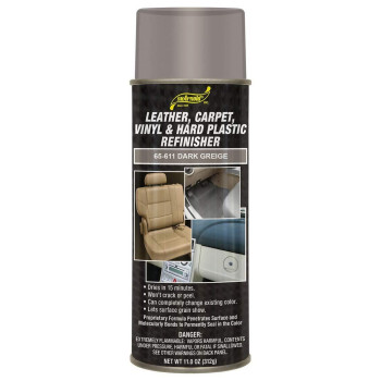 Sm Arnold Refinishing Spray Paint - Dark Greige 11 Oz - For Leather, Carpet, Vinyl, Metal, Plastic, Polycarbonate, Polypropylene, Acrylic, Lexan, Fiberglass Pro Grade Aerosol Refinisher