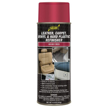 Sm Arnold Refinishing Spray Paint - Red 11 Oz - For Leather, Carpet, Vinyl, Metal, Plastic, Polycarbonate, Polypropylene, Acrylic, Lexan, Fiberglass Pro Grade Aerosol Refinisher