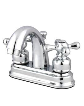 Kingston Brass FB5611AX Restoration 4" Centerset Bathroom Faucet, 3-5/8 inch in Spout Reach, Polished Chrome