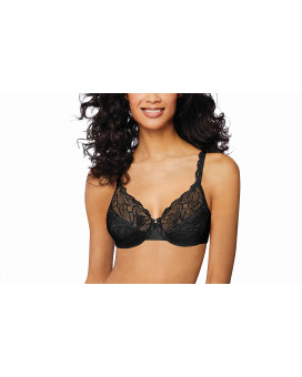 Bali Womens Lace Desire Non-Foam Underwire Df6543 Bra, Black, 38B Us