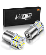 LUYED 2 x 650 Lumens 12v-24v 1156 1141 1003 3014 54-EX Chipsets Led Bulb Used For Back Up Reverse Lights,Brake Lights,Tail Lights,Rv light,Xenon White