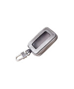 Keeping Universal Vehicle Car Smart Key Case Remote Fob Case Holder Keychain Ring Case Bag (Silver)