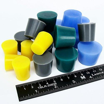 20Pc Extra Large High Temp Silicone Rubber Plug Kit Powder Coating Custom Paint Supplies