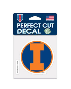 Wincraft Ncaa Illinois Illini 4X4 Perfect Cut Color Decal One Size Team Color