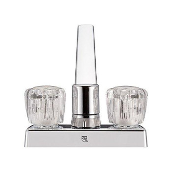 Dura Faucet Df-Pk640A-Cp Rv Swivel Kitchen, Galley, Or Bar Faucet With Crystal Acrylic Knobs (Chrome)