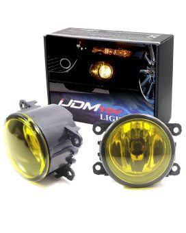 Ijdmtoy Pair Selective Yellow Lens Fog Light Lamp Assemblies W 55W H11 Halogen Bulbs Compatible With Acura Honda, Compatible With Ford, Compatible Withnissan Subaru Suzuki Etc