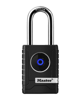 Master Lock Padlock, Outdoor Personal Use Bluetooth Lock, 2-7/32 in. Wide, 4401DLH