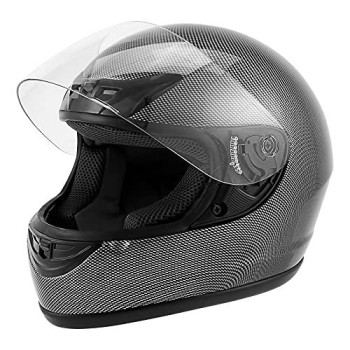 Xfmt Dot Adult Motorcycle Flip Up Full Face Helmet Street Dirt Bike Atv Helmets (Carbon Fiber, X-Large)