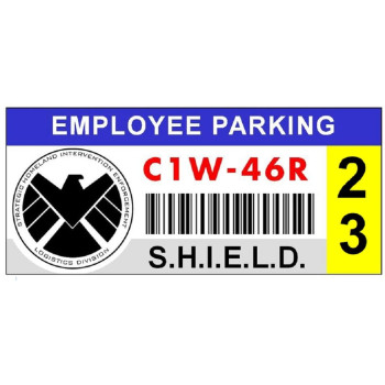 Shield Window Cling Parking Decal