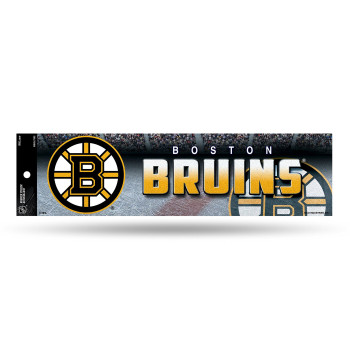 Rico Industries Nhl Boston Bruins Bling Bumper Sticker 11 X 3 Gray