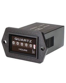 Searon Quartz Hour Meter 8~80V Ac/Dc Great For Generator Boats Automobiles Atv Utv Go Carts Jet Ski Snowmobile Lawn Tractors Wood Chippers Shredders Pumps And Many More