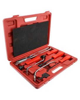 Abn Universal Drum Brake Puller 8-Piece Set With Carrying Case - Master Removal Tool Kit For Automotive Drum Brakes