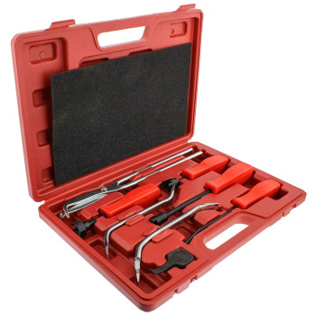 Abn Universal Drum Brake Puller 8-Piece Set With Carrying Case - Master Removal Tool Kit For Automotive Drum Brakes