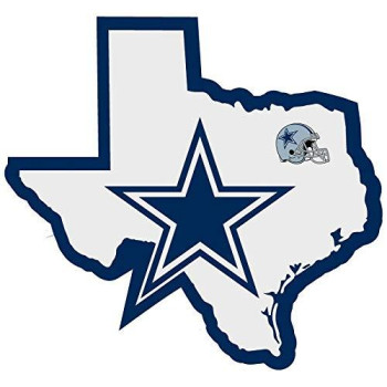 Nfl Siskiyou Sports Fan Shop Dallas Cowboys Home State Decal One Size Team Color