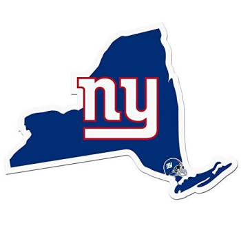 Nfl Siskiyou Sports Fan Shop New York Giants Home State Decal One Size Team Color