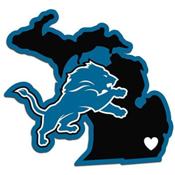 Nfl Siskiyou Sports Fan Shop Detroit Lions Home State Decal One Size Team Color