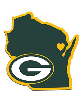 Nfl Siskiyou Sports Fan Shop Green Bay Packers Home State Decal One Size Team Color