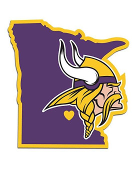 Nfl Siskiyou Sports Fan Shop Minnesota Vikings Home State Decal One Size Team Color