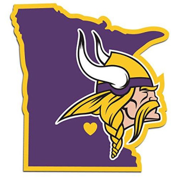 Nfl Siskiyou Sports Fan Shop Minnesota Vikings Home State Decal One Size Team Color