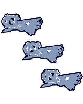 Siskiyou Ncaa North Carolina Tar Heels Home State Decal, Blue, 5 Inches