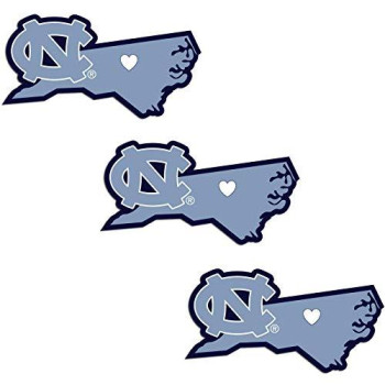 Siskiyou Ncaa North Carolina Tar Heels Home State Decal, Blue, 5 Inches