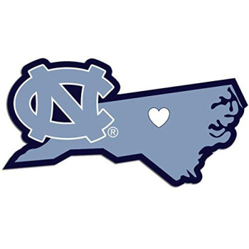 Siskiyou Ncaa North Carolina Tar Heels Home State Decal, Blue, 5 Inches