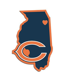 Nfl Siskiyou Sports Fan Shop Chicago Bears Home State Decal One Size Team Color