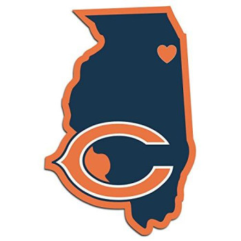 Nfl Siskiyou Sports Fan Shop Chicago Bears Home State Decal One Size Team Color