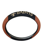 Fanmats 62101 New Orleans Saints Football Grip Steering Wheel Cover 15 Diameter