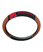 Fanmats 62134 Nebraska Cornhuskers Football Grip Steering Wheel Cover 15 Diameter