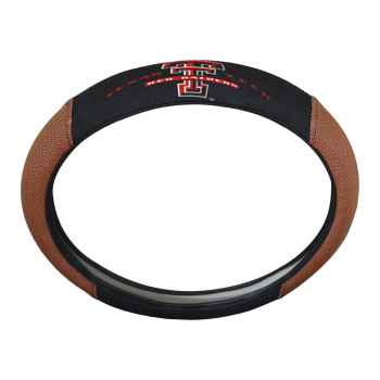 Fanmats 62147 Texas Tech Red Raiders Football Grip Steering Wheel Cover 15 Diameter