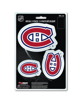 Nhl - Montreal Canadiens 3 Piece Decal Set