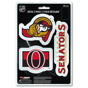 Nhl - Ottawa Senators 3 Piece Decal Set