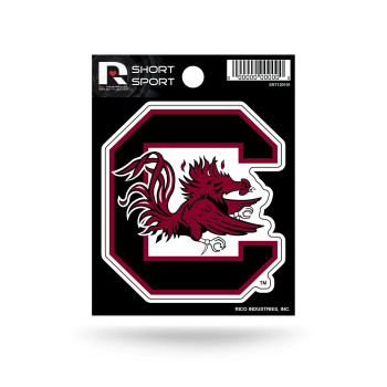 Rico Industries Ncaa Die Cut Team Logo Short Sport Sticker, South Carolina Fighting Gamecocks , 375 X 475-Inches