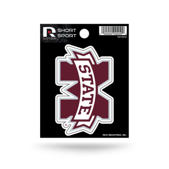 Rico Industries Ncaa Mississippi State Bulldogs Die Cut Team Logo Short Sport Sticker