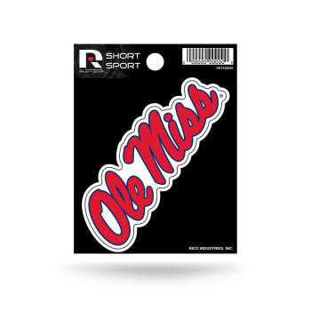 Rico Industries Ncaa Mississippi Ole Miss Rebels Die Cut Team Logo Short Sport Sticker