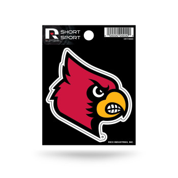 Rico Industries Ncaa Louisville Cardinals Die Cut Team Logo Short Sport Sticker